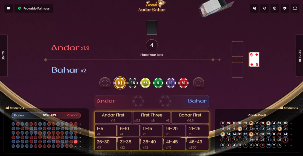 Andar Bahar Statistics